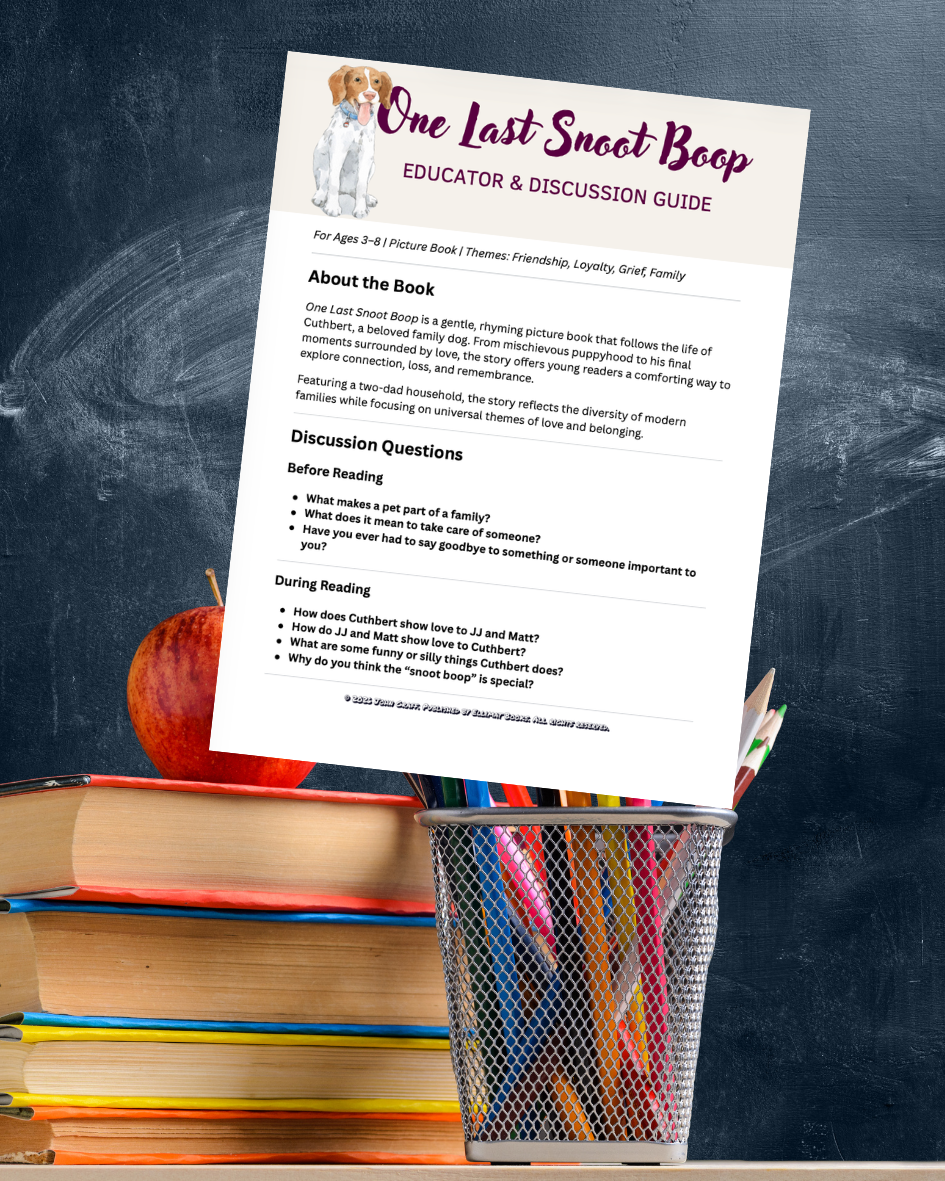 classroom background with an image of a educational handout